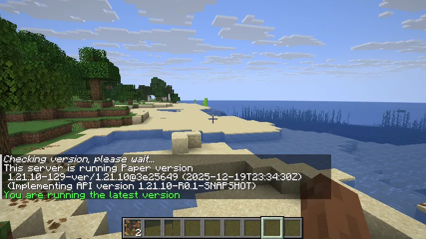 マイクラサーバーに接続している様子